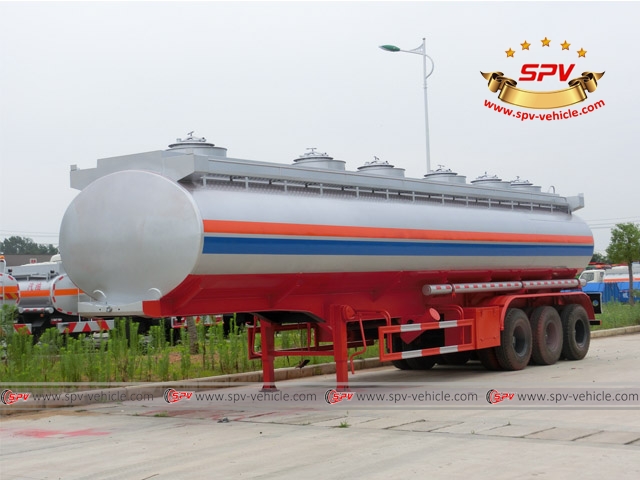 3 axles Oil Fuel Tank Trailers with capacity 42000 litres for Vietnam